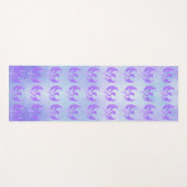 Ik Ben Violet Vlam Vuur Vogel - Blauw Violet Yogamat (Voorkant (horizontaal))