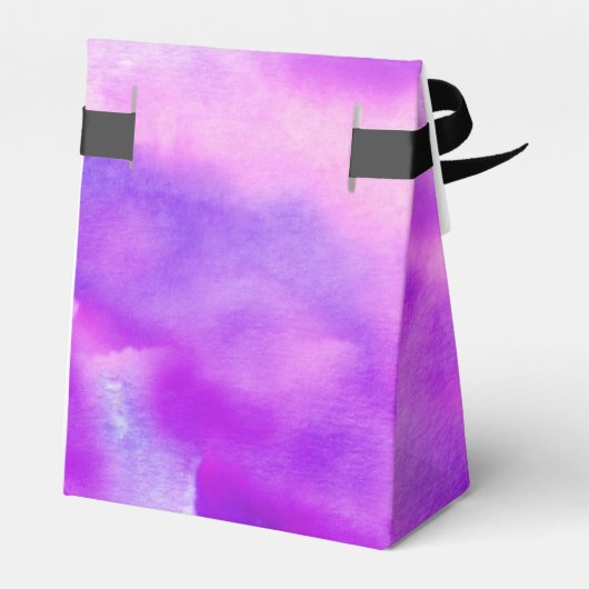 Ik ben VIOLET WATERVERF Trouwgeschenk Favor Box Bedankdoosjes (Achterkant)