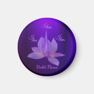 Ik Ben Violette Vlam Met Lotus Magneet