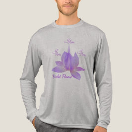 Ik Ben Violette Vlam Met Lotus Tri-Blend Shirt