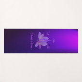 Ik Ben Violette Vlam Met Lotus Yogamat (Voorkant (horizontaal))