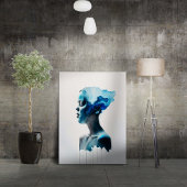 Ik ben vloeibaar canvas afdruk