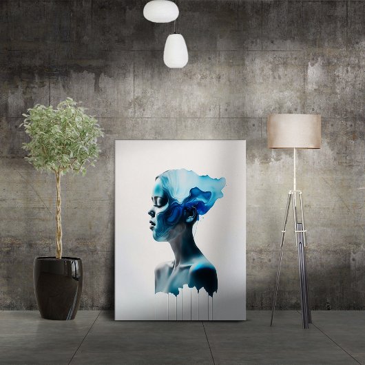 Ik ben vloeibaar canvas afdruk