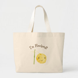 Ik ben vol. grote tote bag