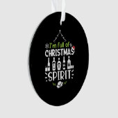 Ik ben vol kerstgeest - Kerstmis Drink Ornament (voorkant)