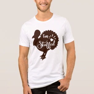 Ik ben vol met grappige Thanksgiving Turkije Tri-Blend Shirt