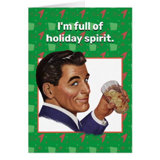 Ik ben vol met vakantie-geest. Wenskaart (Voorkant)