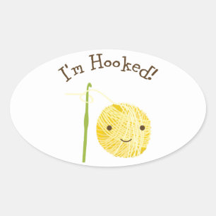 Ik ben vol. ovale sticker