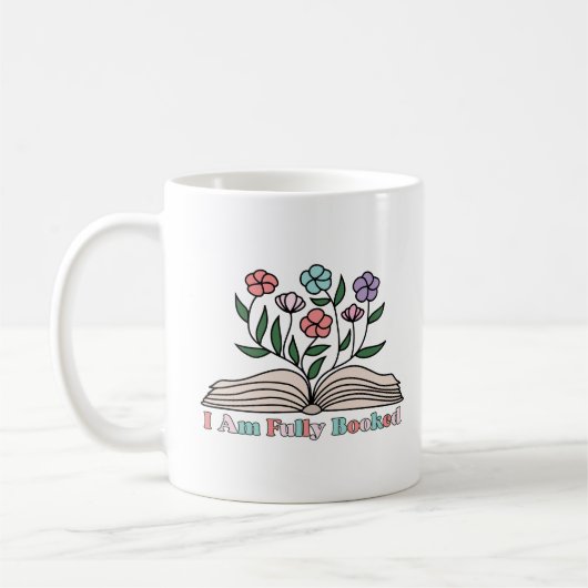Ik ben volgeboekt koffiemok (Links)