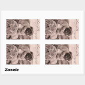 "Ik ben volledig bezet!" romantische kus grappig Rechthoekige Sticker (Vel)