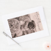 "Ik ben volledig bezet!" romantische kus grappig Rechthoekige Sticker (Envelop)