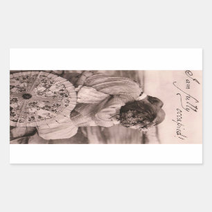 "Ik ben volledig bezet!" romantische  kus grappig Rechthoekige Sticker