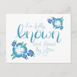 Ik ben volledig gekend en geliefd door jullie Brie Briefkaart