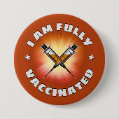 Ik ben volledig gevaccineerd ✔ Button (Voorkant)
