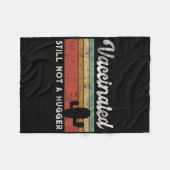 Ik ben volledig gevaccineerd Grappige Gratis Knuff Fleece Deken (Voorkant (Horizontaal))