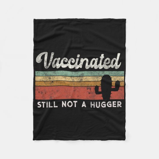 Ik ben volledig gevaccineerd Grappige Gratis Knuff Fleece Deken (Voorkant)