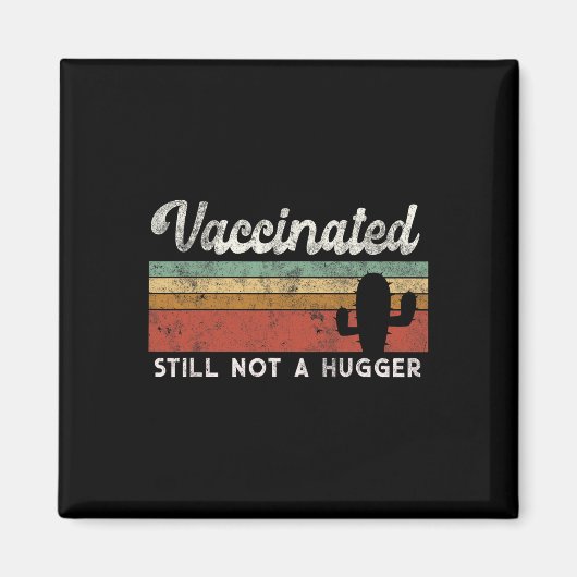 Ik ben volledig gevaccineerd grappige gratis knuff magneet (Voorkant)