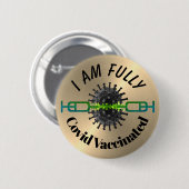 Ik ben volledig gevaccineerd in Pin Button Badge (Voorkant /achterkant)