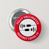 Ik ben volledig gevaccineerd tegen Covid-19 Button (Voorkant /achterkant)