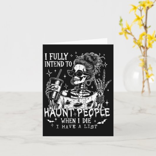 Ik ben volledig van plan om mensen te achtervolgen kaart (Gele Bloem)