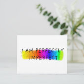 Ik ben volstrekt onvolmaakt briefkaart (Staand voorkant)