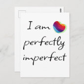 Ik ben volstrekt onvolmaakt briefkaart (Voorkant / Achterkant)