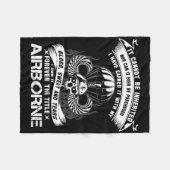 Ik ben voor altijd eigenaar van de titel Airborne Fleece Deken (Voorkant (Horizontaal))