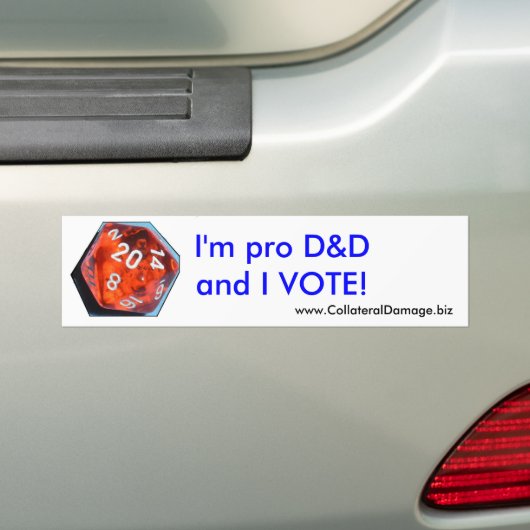 Ik ben voor D&D en ik STEM sticker (Op auto)