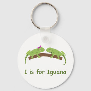 Ik ben voor iguana sleutelhanger