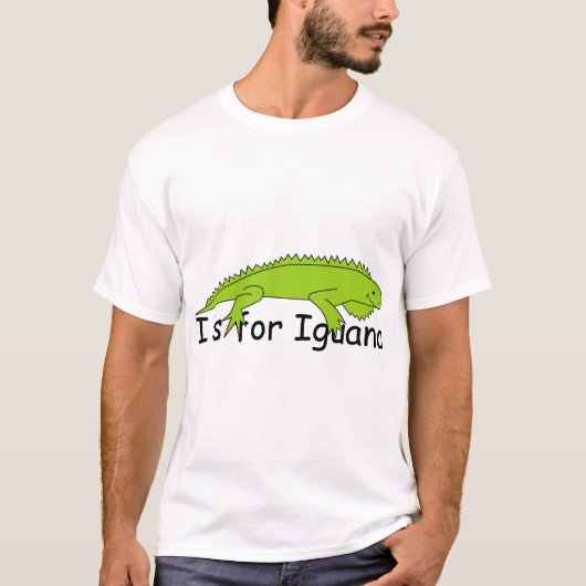 Ik ben voor Iguana T-shirt (Voorkant)