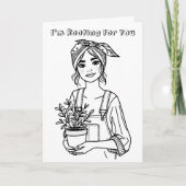 Ik ben voor je aan het rooten | aanmoedigingskleur kaart (Voorkant)