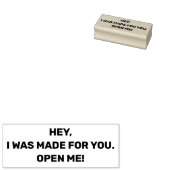 Ik ben voor je gemaakt, open me, Verpakking Rubberstempel (Gestempeld)