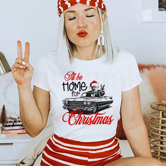 Ik ben voor Kerstmis thuis. T-shirt