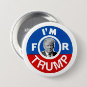 Ik ben voor Trump Ronde Button 7,6 Cm (Voorkant /achterkant)