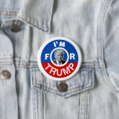 Ik ben voor Trump Ronde Button 7,6 Cm (In situ)