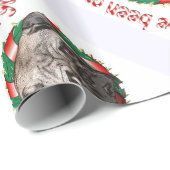 Ik ben vooral goed geweest.... Pug Wreath Kerstmis Cadeaupapier (Rol Hoek)