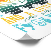 Ik ben vooral vredesliefde en licht en een beetje. poster (Hoek)