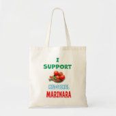 Ik ben voorstander van medicinale marinara tote bag (Voorkant)
