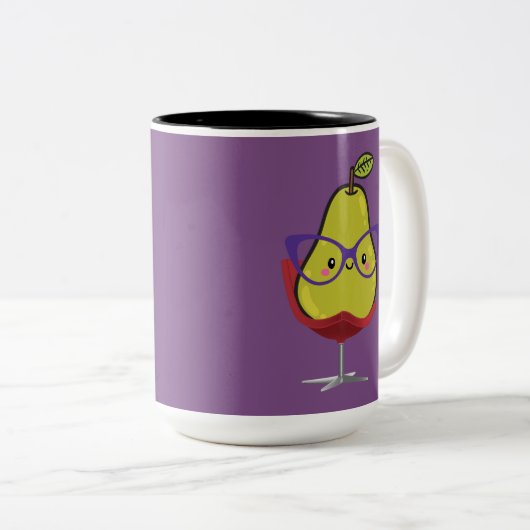 Ik ben voorzitter Pear Tweekleurige Koffiemok (Voorkant rechts)