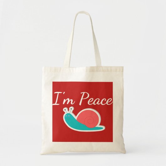 Ik ben vrede tote bag (Voorkant)