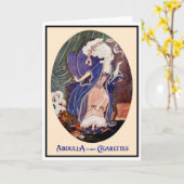 "IK BEN VRESELIJK BEZIGE" DIVA VAN HET ART DECO KAART (Gele Bloem)