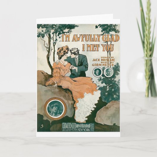 Ik ben Vreselijke Blij ik ontmoette u Kaart (Voorkant)