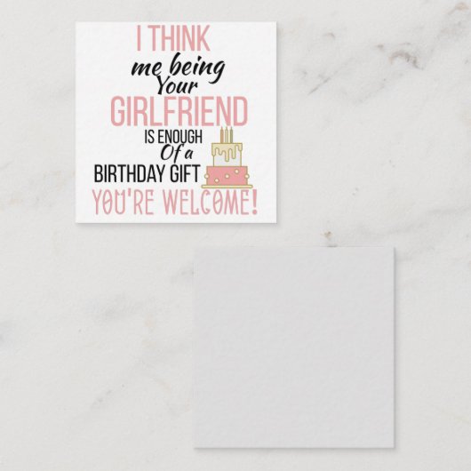 Ik ben vriendin informatiekaartje (Voorkant / Achterkant)