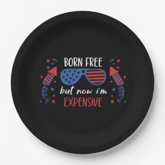 Ik ben vrij geboren, maar nu ben ik duur, grappig papieren bordje