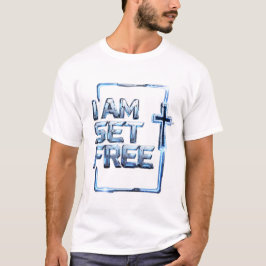 Ik ben vrijgelaten – Metallic Cross T-shirt