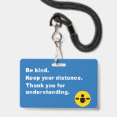 Ik ben vrijgesteld van het dragen van een gezichts badge (Achterkant met lanyard)