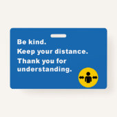 Ik ben vrijgesteld van het dragen van een gezichts badge (Achterkant)