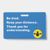 Ik ben vrijgesteld van het dragen van een mondbede badge (Achterkant)