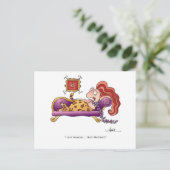 IK BEN VROUW Briefkaart tegen April McCallum (Staand voorkant)