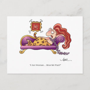 IK BEN VROUW Briefkaart tegen April McCallum